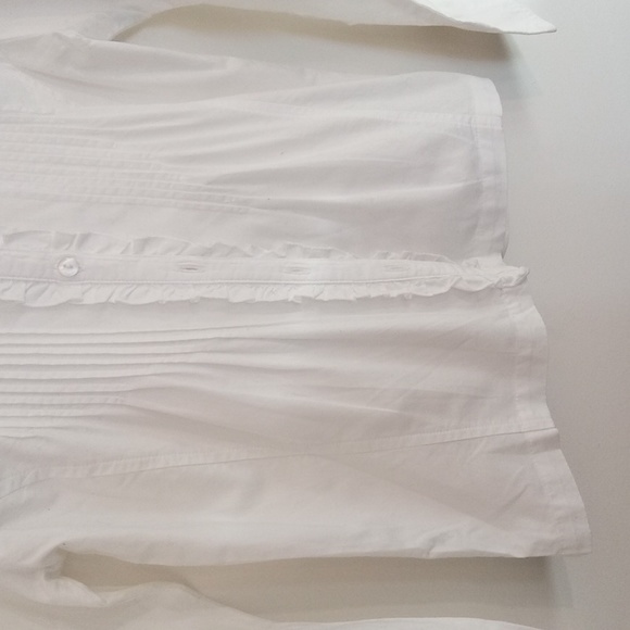 Nevada Girls White Cotton Blouse - Picture 6 of 9